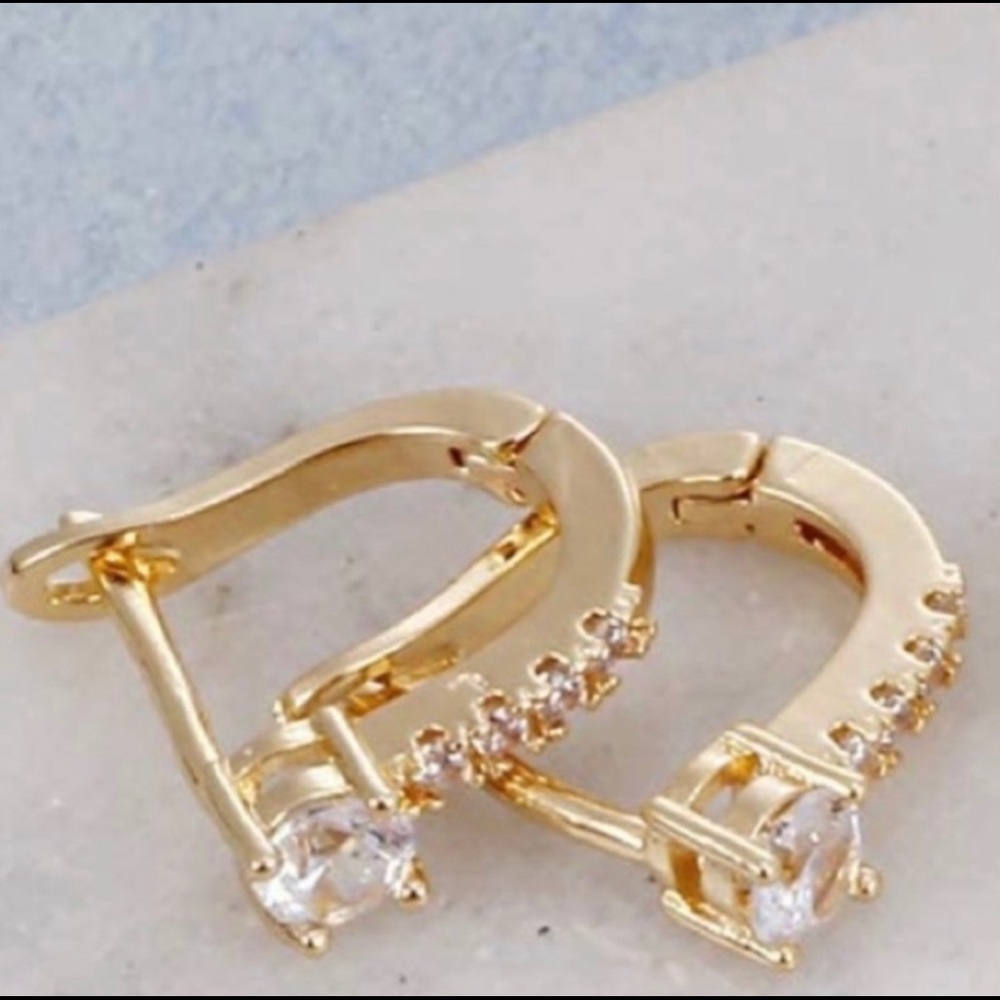 Melinda Maria Diamond Huggie Earrings